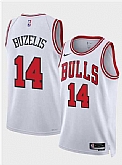 Men's Chicago Bulls #14 Matas Buzelis White 2024 Draft Association Edition Stitched Basketball Jersey Dzhi,baseball caps,new era cap wholesale,wholesale hats